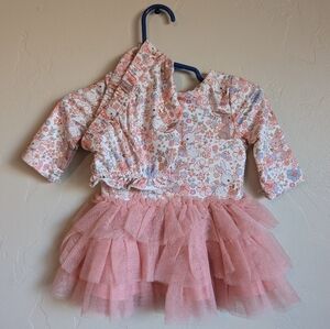 Tulle dress with matching diaper cover